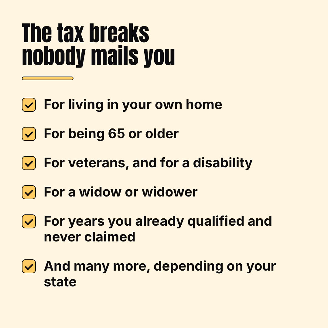 The tax breaks nobody mails you
